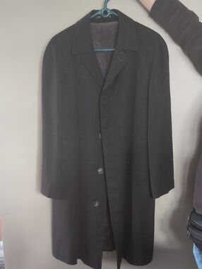 Classic Black/Blue/Green Men's Pea Coat
